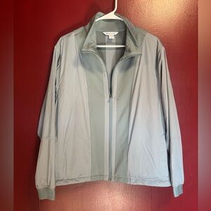 Athleta Evolve Hybrid Fleece Jacket Size Medium Minimalistic Grey